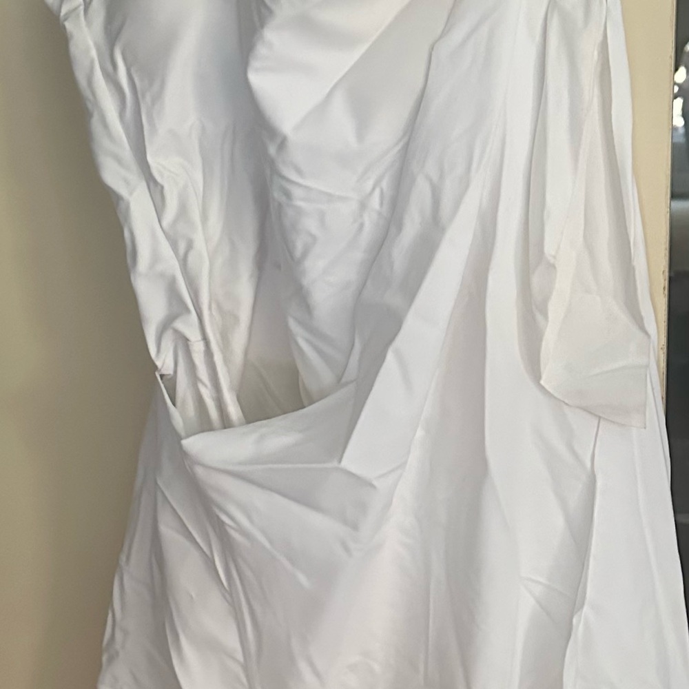Elegant White lightweight wrap bathing suit XXL